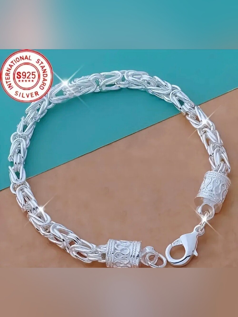 Bohemian Style Sterling Silver Bracelet (B1P8)